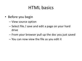 Basics of HTML 的图像结果