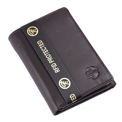 MENS LEATHER 3 FOLD RFID WALLET 54103 – SREELEATHERS