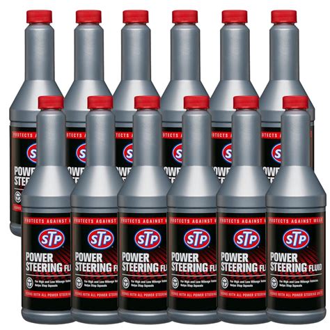 STP HIGH Mileage Power Steering Fluid + Stop Leak 354 ML : Protects ...