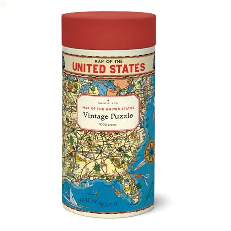 1000-Piece Jigsaw Puzzle Map of the United States