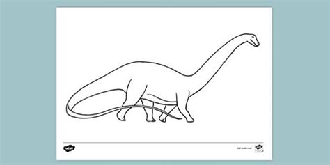 Apatosaurus Colouring | Colouring Sheet (teacher made)