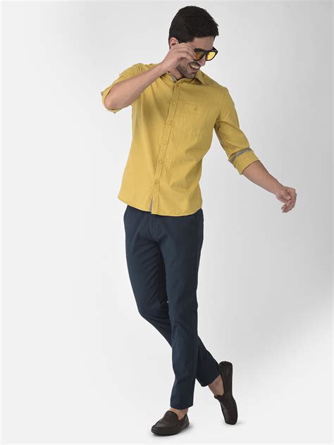 Yellow Button Down Shirt - Crimsoune Club