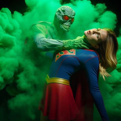 Supergirl getting choked by a monster by SonOfKrypton1978 on DeviantArt