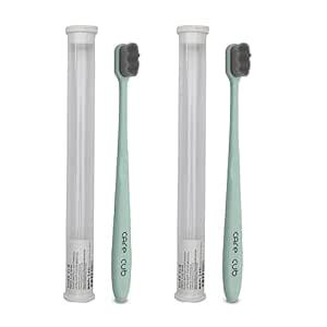 Buy CARECUB Green ZigZag Toothbrushes - BPA-Free, Ultra Soft Micro Nano ...