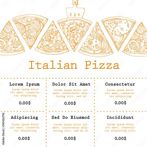 Pizza Restaurant Menus Examples 的图像结果