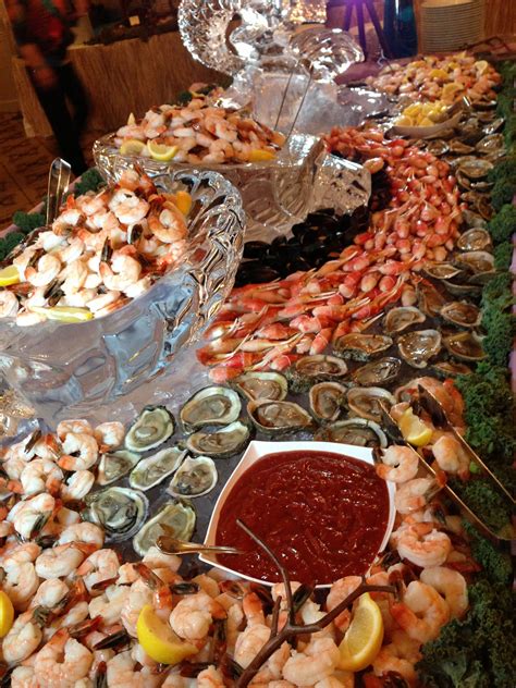 Seafood @ The Coronado Ballroom | Seafood buffet, Wedding food stations ...