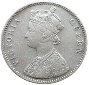 COINS WORLD 1862 ONE RUPEE 10 DOT VARIETY QUEEN VICTORIA RARE SILVER ...