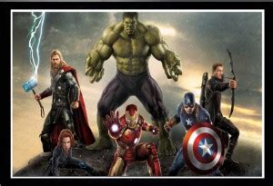 SA AVENGERS POSTER 300 GSM WITH FRAME Photographic Paper - Movies ...