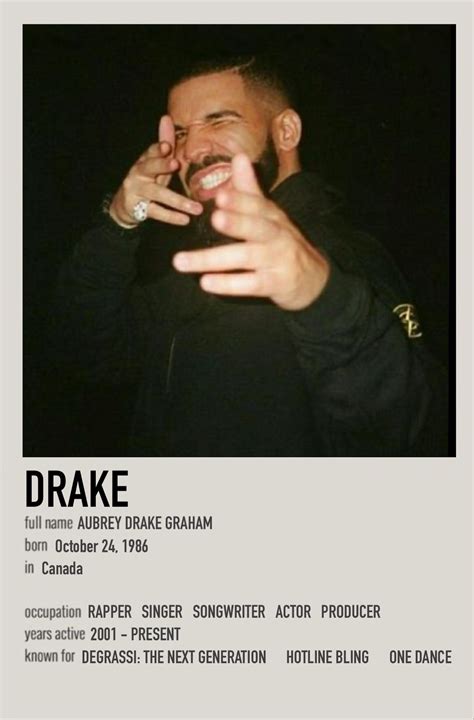Drake Polaroid poster in 2025 | Drake album cover, Drakes album, Music ...