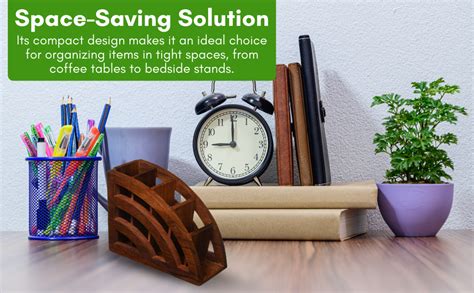 natureCRAFTS Handmade Multi Purpose Wooden TV Remote Holder/Stand/Desk ...