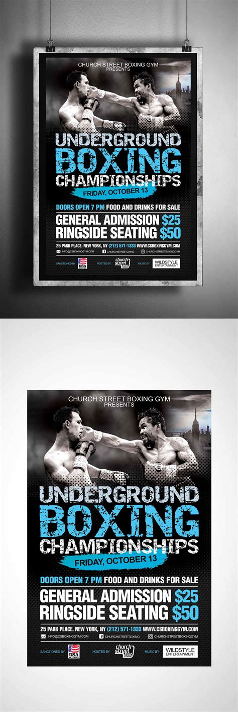 Boxing Promo Poster 的图像结果