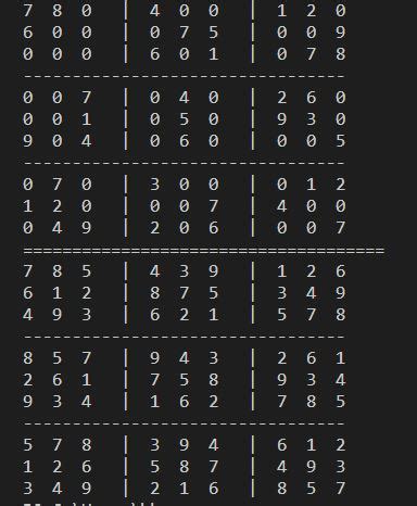 Sudoku Solver Using Backtracking 的图像结果