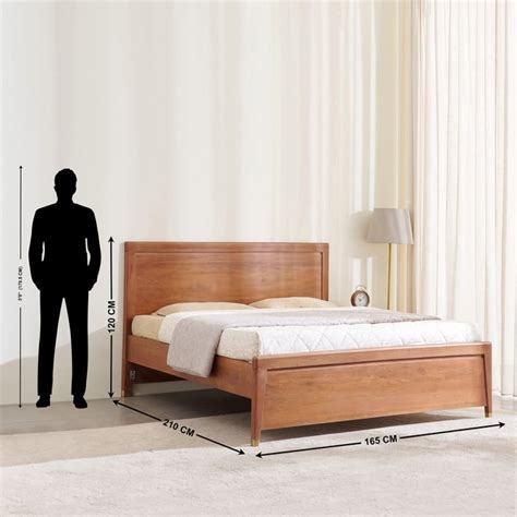Buy Amanda Jade Acacia Wood Queen Bed - Brown from Home Centre at just ...
