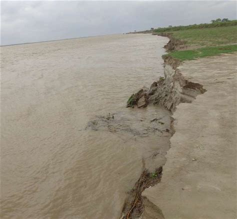 बलिया में अब तक 200 एकड़ उपजाऊ जमीन सरयू नदी में विलीन, ग्रामीणों में ...