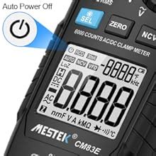 Digital Clamp Meter,MESTEK Clamp Multimeter Voltmeter Tester Amp Volt ...