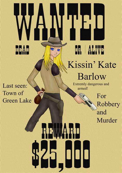 WANTED Kissin' Kate Barlow by Kikoleinshe on DeviantArt