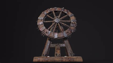 3D Breaking Wheel Torture Device - TurboSquid 2198287
