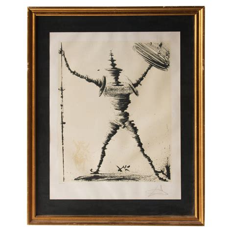 Salvador Dalí Don Quixote of La Mancha Signed Lithography, Spain, 1945 ...