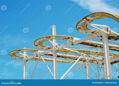 Roller coaster track stock photo. Image of structure - 20126642