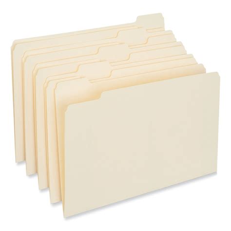 UNV12113 - Top Tab File Folders, 1/3-Cut Tabs: Assorted, Letter Size, 0 ...