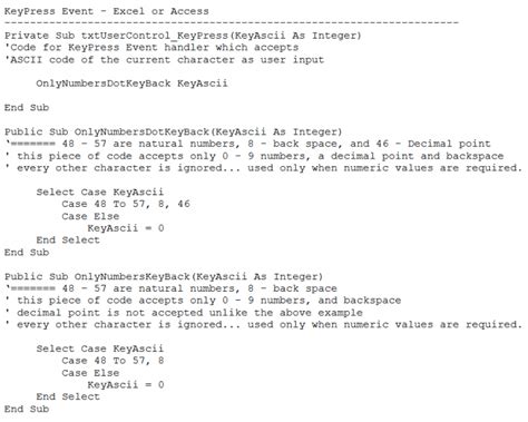 KeyPress Event - Programming