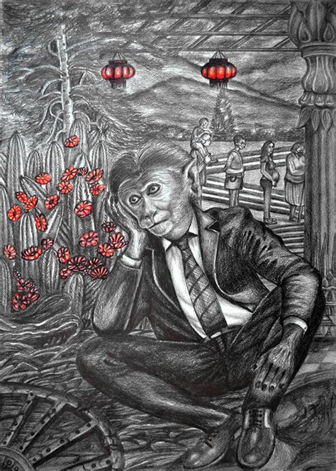 "The Solitude Long Way": Steel Grey Pencil Drawing by R Gopakumar ...