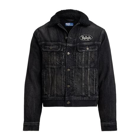 Buy Men Black Relaxed Fleece-Lined Trucker Jacket Online at The ...