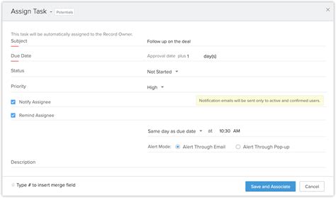 Associating Actions for Approval or Rejection