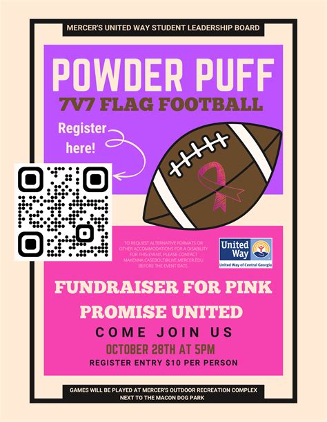 7v7 Powder Puff Flag Football | Mercer Events