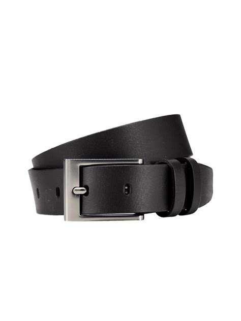 Buy NEXT Men Black Solid Leather Belt - Belts for Men 2348568 | Myntra
