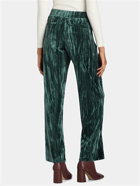 Time & Tru Women's Velvet Wide Leg Pants, 29 Inseam, XS-XXXL, Soft Knit ...