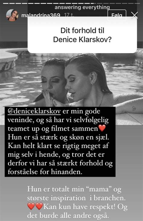 Fie Laursen har filmet med Denice Klarskov og ser “rigtig meget af sig ...