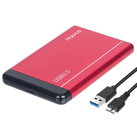 IVAHCO 1TB 2.5" HDD External Case USB3.0 Hard Disk Enclosure Matt– UNIQKART