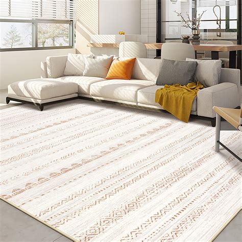 Area Rug Living Room Rugs: 9x12 Large Soft Machine Washable Boho ...