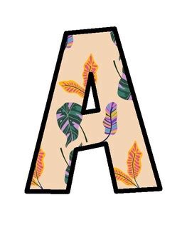 Brown Leaves Bulletin Board Letters, Brown Leaves Bulletin Board Decor ...