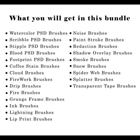 2500+ Photoshop Brushes - Mega Bundle For photoshop ,brush bundle ...