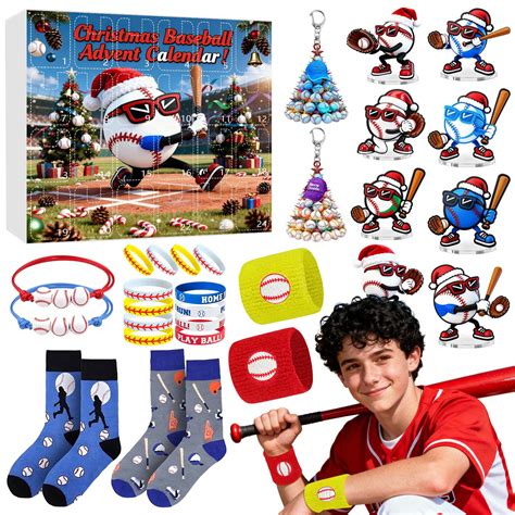 Moonsky Baseball Advent Calendar 2025 for Kids & Teens, 24 Day ...