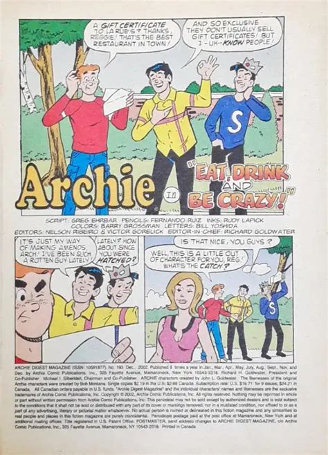 Archie Digest Magazine No. 193 (P) – Books and You