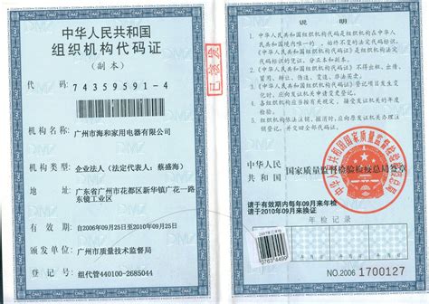 组织机构代码证_荣誉资质_辽宁万砼新材料科技有限公司