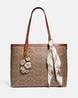 Buy Coach Coated Canvas Signature Tote Bag | Beige Color Women | AJIO LUXE