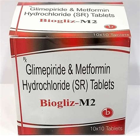 Pharma Tablets - Glimepiride Metformin Hydrochloride (Sr) Tablets M2 ...