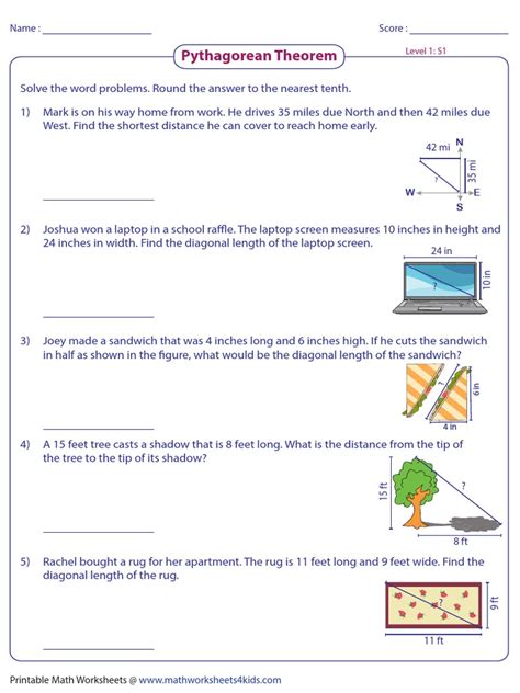 Pythagorean Theorem Math Problems 的图像结果