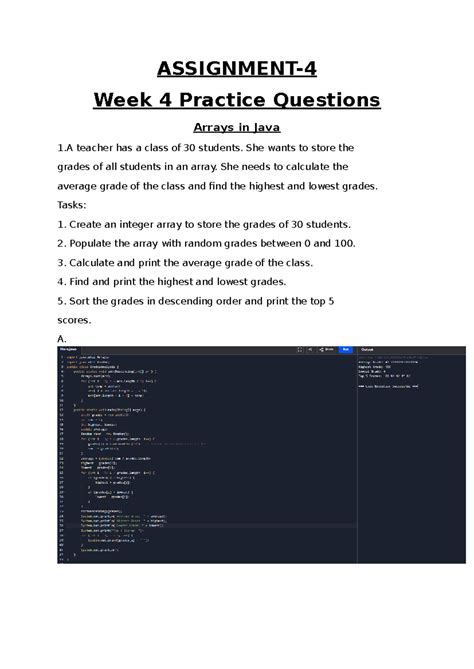 (RA2311030010106) APP Week-4 - ASSIGNMENT- Week 4 Practice Questions ...