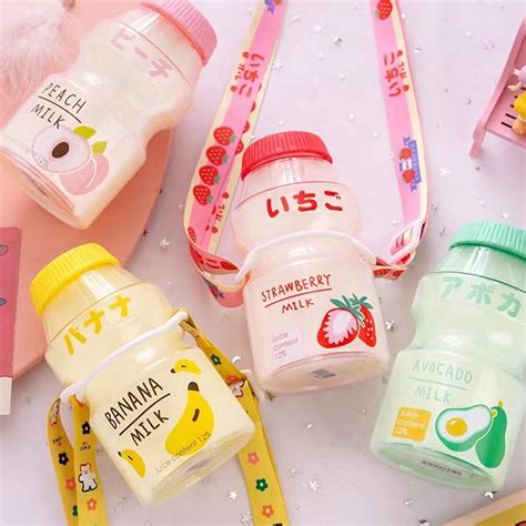 Buy LEUCHTEN 480Ml Cute Transparent Fruit Water Bottle Portable ...