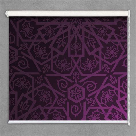 Decorative Purple Floral Pattern Roller Blinds for Windows - Magicdecor®