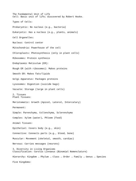 Image result for 9 Class Bio Notes