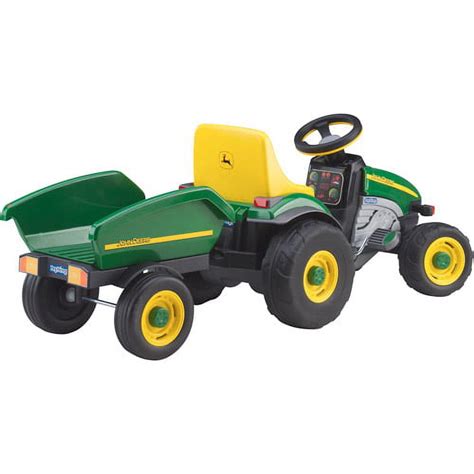 Peg Perego John Deere Farm Tractor and Trailer Pedal India | Ubuy