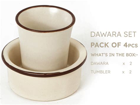 Seashell and Hazel Premium Ceramic Dawara Set of 2 – Bodhi House