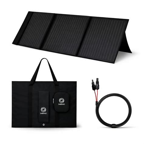 SARRVAD 200W Portable Solar Panel for Power Station, Foldable Solar ...
