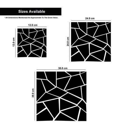 Cracked Square, Acrylic Mirror wall art | FHMax.com
